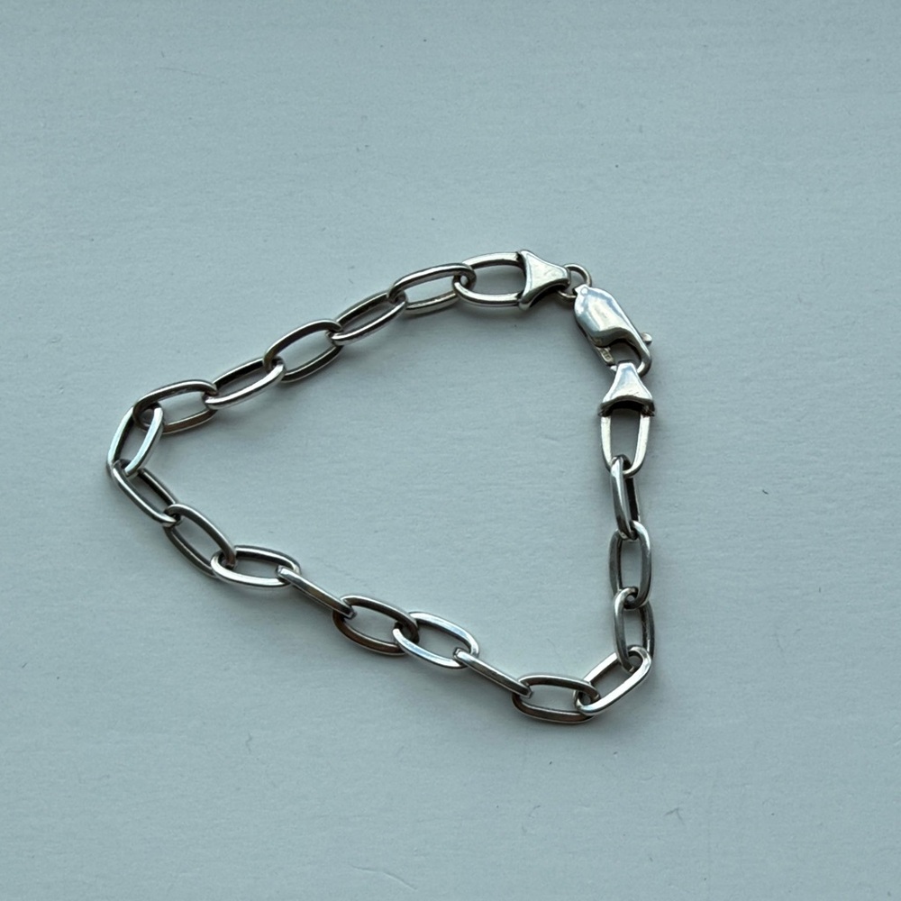 Elegant Silver Chain link Bracelet
